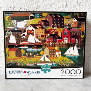 The Cambridge Charles Wysocki 2000 Piece Puzzle Buffalo Games-Complete